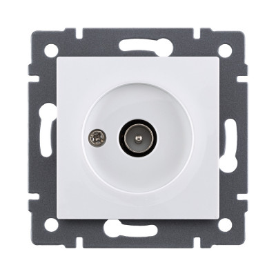 Розетка TV (папа), белый Kollinger REA-007WH для Aspekt, Eleganz, Reflex