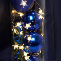 Гирлянда линейная Звездочки USB 20LED 2700K, IP 20, 1.8м, CL571, Feron 41644