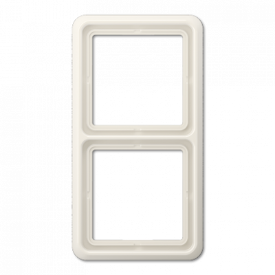 Рамка для вертикальной и горизонтальной установки, 2 поста; дюропласт; слоновая кость; CD500, CD582W