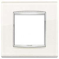 Vimar Накладка классика для 2 модуля лед белый, 20642.C72