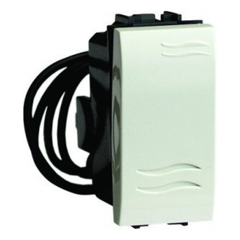 ДКС Выключатель типа кнопка с подсветкой, слоновая кость, 1мод., 75021SL