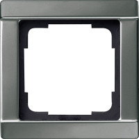21120 - Gira Edelstahl Рамка на 1 пост, скошенные края 21120 - Gira Edelstahl Рамка на 1 пост, скошенные края