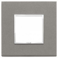 Vimar Накладка Eikon Evo на 2 модуля, серый кварц, 21642.53