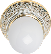 FD1013SOP Fede Светильник с плафоном BILBAO, Gold White Patina