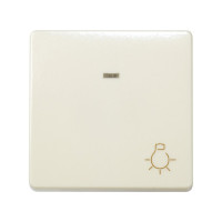 Simon S27 Кнопка с симв. "свет" с подсветкой 10А 250В~, сл.кость, 27161-62