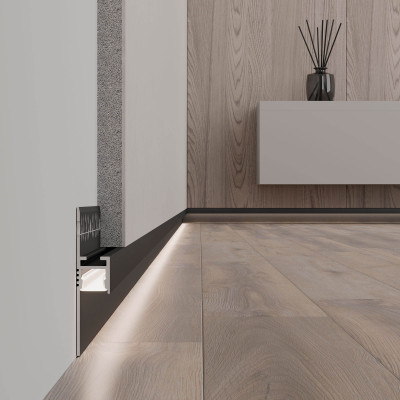 Профиль ARH-PLINTUS-FANTOM-2000 BLACK (Arlight, Алюминий), 038550