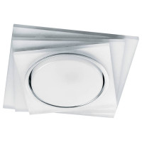 Светильник встраиваемый со светодиодной подсветкой 20LED*2835 SMD 4000K, 15W GX53, без лампы, матовый, хром, CD5023 квадрат с драйвером в комплекте, Feron 40521