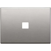 Vimar Накладка плоская, 3 модуля на 1 кнопку, Flat, никель матовый, 22683.1.11