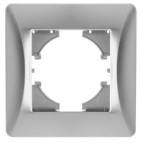 GUSI Ugra РАМКА 1-местная, цвет серебро., С1110-004