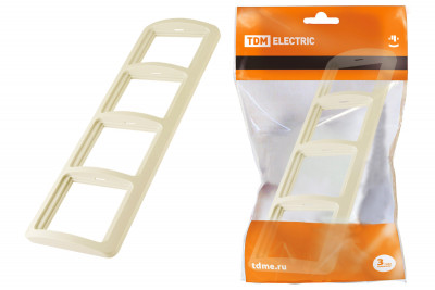 Рамка 4-ая горизонтальная сл. кость "Валдай" TDM Electric, SQ1804-0121