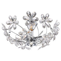 LUSSOLE PHOENIX Люстра потолочная, цвет основания - хром, плафон - акрил (цвет - прозрачный), 3x40W E14, LSP-0185