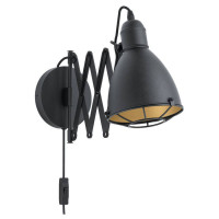 43184 Бра TREBURLEY, 1х28W (E27), L155, H650, H200, сталь, черный, коричневый
