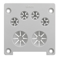 Simon K45 Connect Заглушка с вводом кабелей офиблока Compact, KCFC02-24