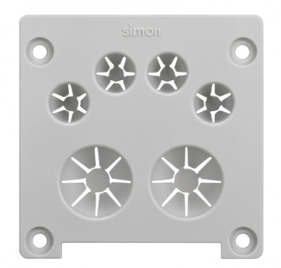 Simon K45 Connect Заглушка с вводом кабелей офиблока Compact, KCFC02-24