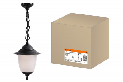 Светильник Прага Эл-11-70 60 Вт Е27 подвесной черный TDM Electric, SQ0330-0507