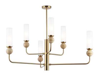 Потолочный светильник с мрамором E14*6, AMBRELLA LIGHT, LH53251