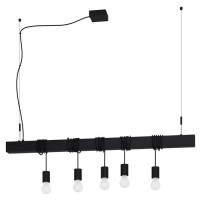 39937 Подвесной потолочный светильник (люстра) TOWNSHEND-B, 5x40W, E27, L1100, B95, H2000, сталь, че