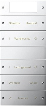 2145610 Gira Комплект клавиш, 5 шт. Plus ГРАВИРОВКА