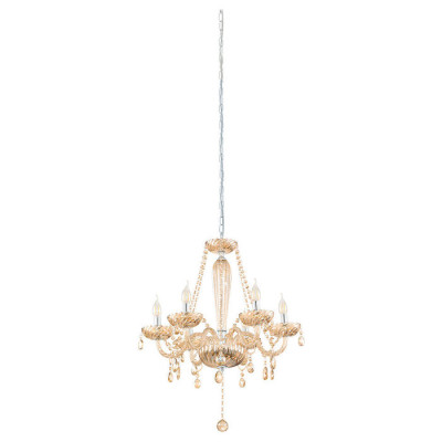 39092 Люстра BASILANO, 6х40W (Е14), ?720, H1300, стекло/коньяк