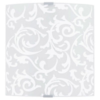 94601 Светодиодный светильник наст.-потол. , GRAFIK, 8,2W(LED), 280х290, сталь, хром, белый/стекло с