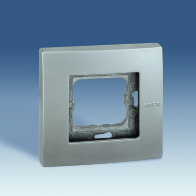 Simon Рамка 1- местная, TOP IMPACT, Scudo, алюминий, 2705610-033