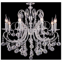 Lightstar 708084 (MD 300019-8) Люстра подвесная ELEGANTE 8х60W E14  ХРОМ (в комплекте)