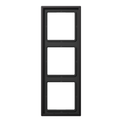 Рамка для вертикальной и горизонтальной установки, 3 поста; металл; dark; Aluminium, AL2983D