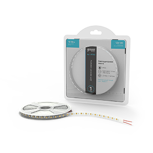 Gauss Лента Basic 12V 10W/m 700lm/m 4000K IP65 LED 3m 1/100, BT052