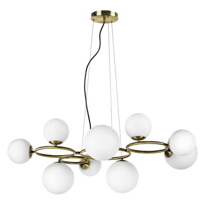 Lightstar 815091 (MD9502/9A) Люстра GLOBO 9х40W G9 ЛАТУНЬ (в комплекте)