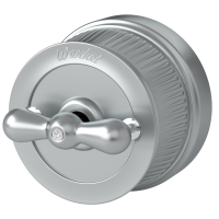 Werkel WL19-01-05/ Выключатель на 4 положения двухклавишный (Матовый хром) Ретро, a044913