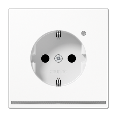SCHUKO-розетка с LED подсветкой, LS1520-OWWLNW