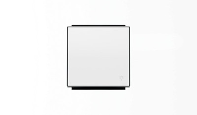 8504.2 BL - Клавиша для 1-клавишных выключателей/переключателей/кнопок с символом СВЕТ, серия SKY, цвет альпийский белый - 2CLA850420A1101