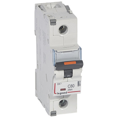 Legrand DX3 Автоматический выключатель 1P C80 25кА