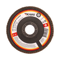 Круг лепестковый торцевой, P60, 115х22,2мм KRANZ, KR-90-0006