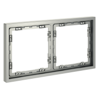 Рамка пластиковая VOLTUM S70 на 2 поста, (сталь), VLS100205