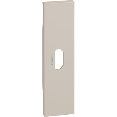 KM14 Bticino LIVING NOW. Лицевая панель для розетки HDMI 1 модуль.Цвет Песочный., KM14