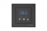 Терморегулятор Ридан Classy c Wi-Fi, с комбинацией датчиков, черный матовый, 16А , 21RT0105R