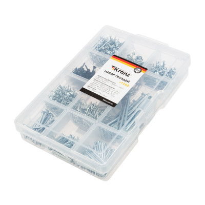 Набор гвоздей (1260 шт/уп) KRANZ, KR-01-3101-12