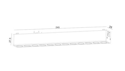 Светильник трековый DL-SLIM-DRWH-12-CCT 48В 12Вт 2700-6000К SWG PRO бел. DesignLed 00-00022081