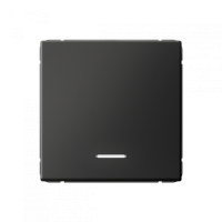 GAL001413S - ARTGALLERY 1-клавишный ВЫКЛЮЧАТЕЛЬ с подсветкой, 10АХ, механизм, быстрозажим. клем., БАЗАЛЬТ, Systeme Electric