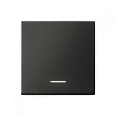 GAL001413S - ARTGALLERY 1-клавишный ВЫКЛЮЧАТЕЛЬ с подсветкой, 10АХ, механизм, быстрозажим. клем., БАЗАЛЬТ, Systeme Electric