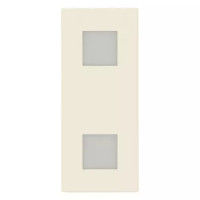 Vimar Индикатор на 1 модуль двойной с прозрачным диффузором конопляный, 30388.C