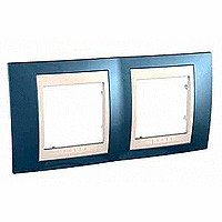 UnicaCh Рамка 2-ная горизонт., голуб./беж.