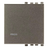 Vimar Клавиша на 2 модуля с симв "PRESS", Metal, 19022.PS.M Vimar Клавиша на 2 модуля с симв "PRESS", Metal, 19022.PS.M