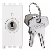 Vimar Выключатель 2P 16AX с ключом, белый, 19083.B Vimar Выключатель 2P 16AX с ключом, белый, 19083.B