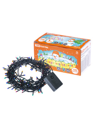 Гирлянда новогодняя, МГ 100, 220 В, многоцветная, 5 м, 8 режимов TDM Electric, SQ0361-0005