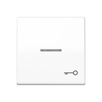 Клавиша для выключателя с окошком для подсветки и символом "замок"; белая, AS591KO5TWW