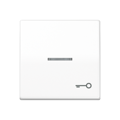 Клавиша для выключателя с окошком для подсветки и символом "замок"; белая, AS591KO5TWW