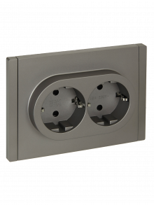 FORTE&PIANO Роз. 2-я с з/к з/ш б/к 16А FP523 ст. IEK, FP-R24-16-1-K46