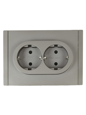 FORTE&PIANO Роз. 2-я с з/к з/ш б/к 16А FP523 ст. IEK, FP-R24-16-1-K46